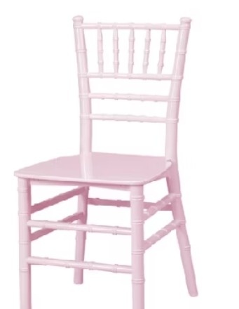 Cadeira Cenográfica de Plástico Infantil Rosa - Neide Locações pegue e Monte 
