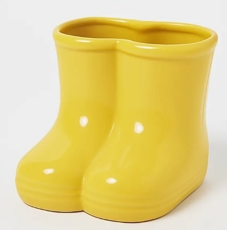Vaso Botinha Amarelo  - Neide Locações pegue e Monte 