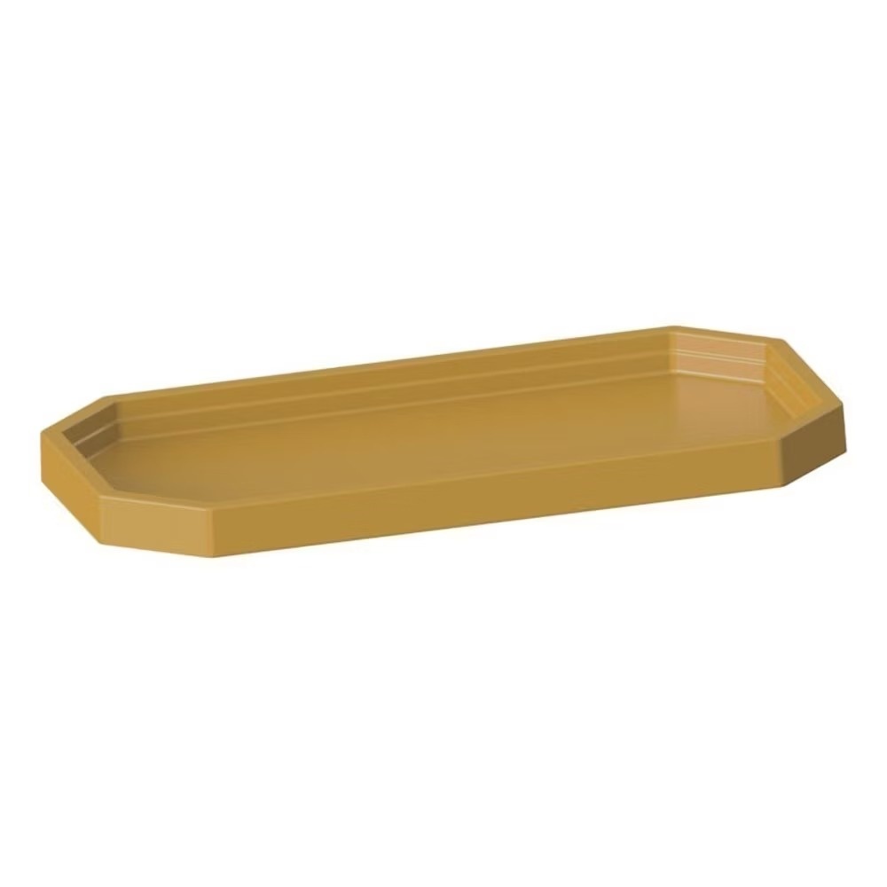 Bandeja Lapidada Dourado - Neide Locações pegue e Monte 