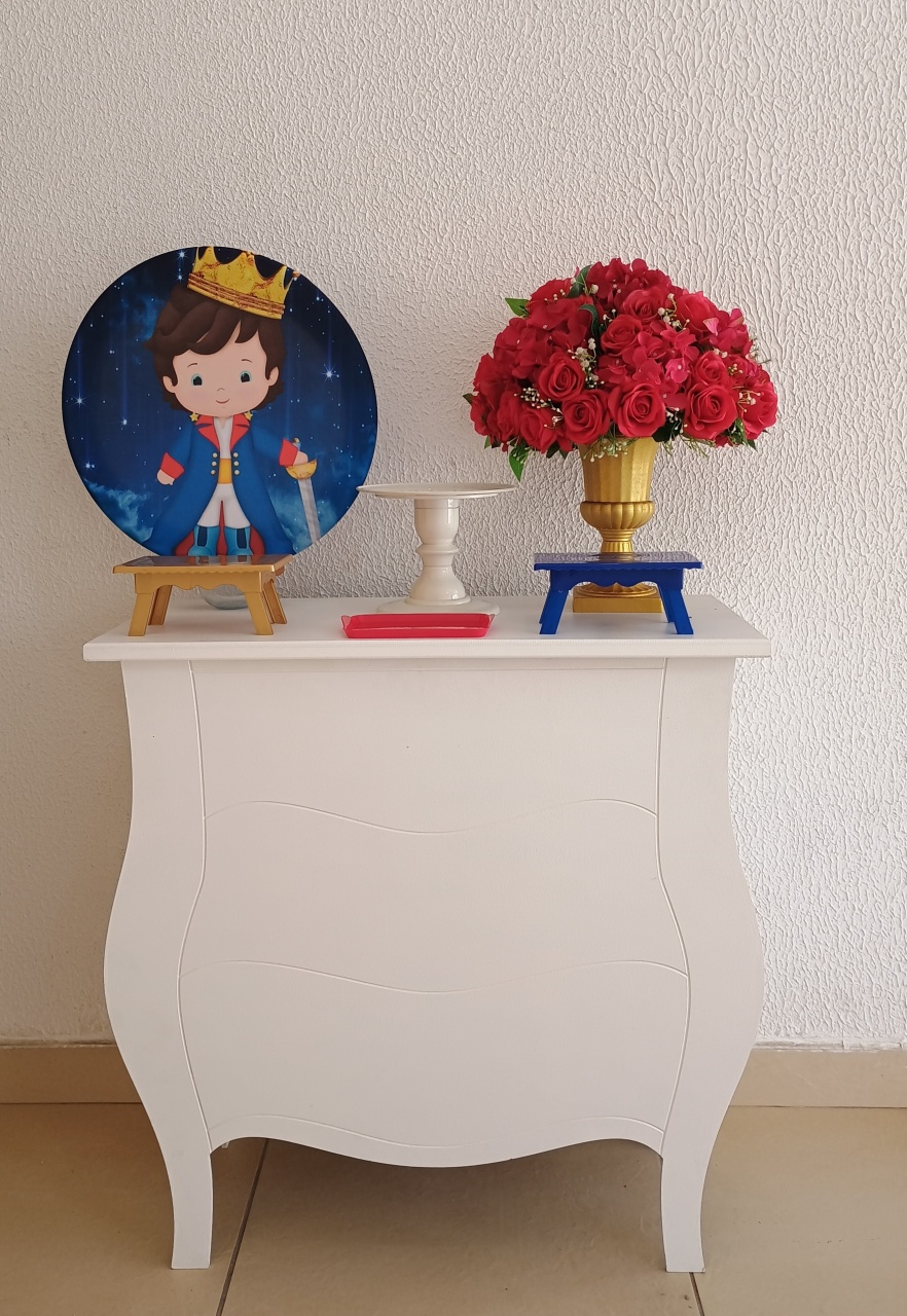  Mini Kit - Festa Na Mesa - Príncipe - Neide Locações pegue e Monte 
