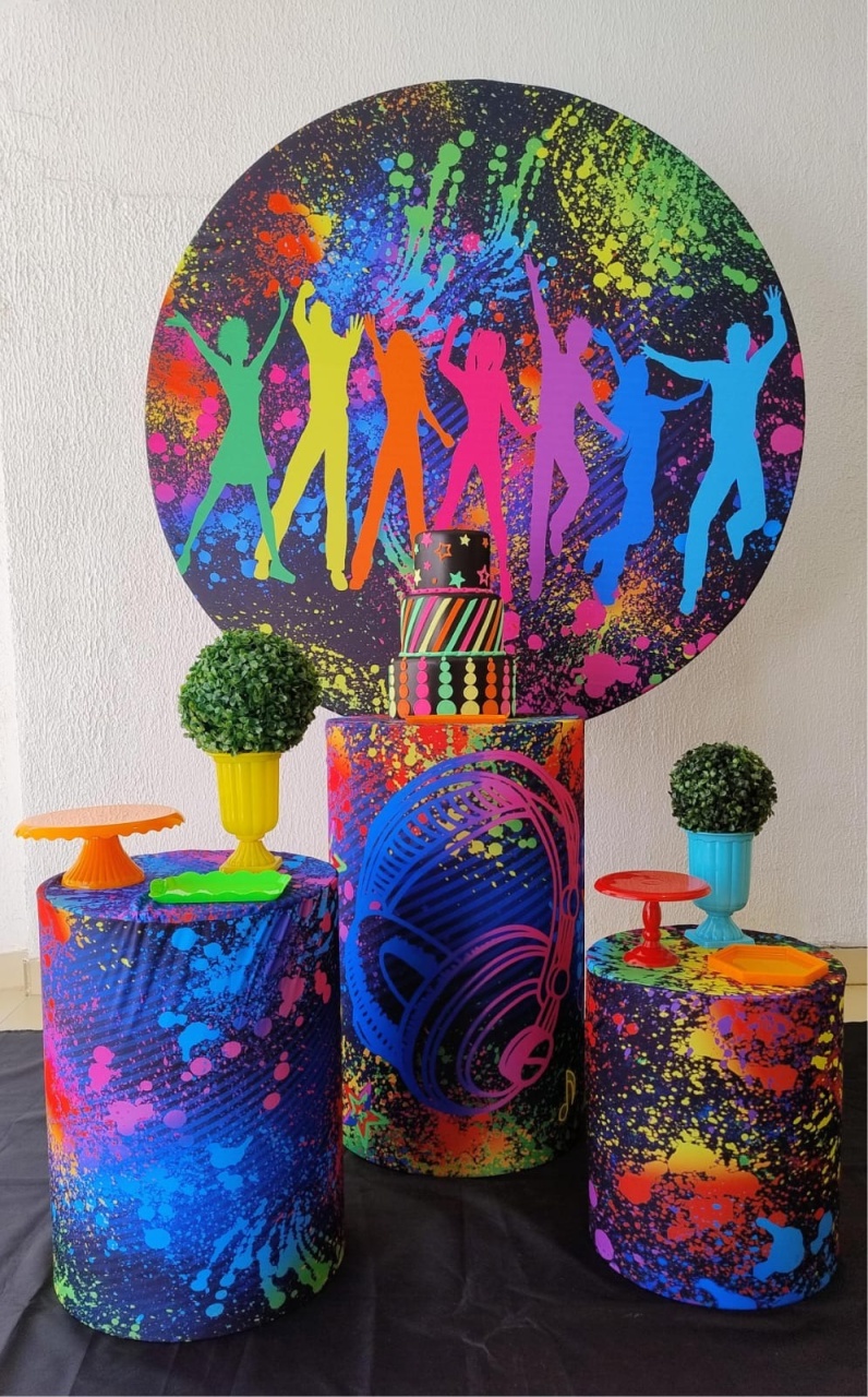 Kit Pegue E Monte Neon Balada - Clássico - Neide Locações pegue e Monte 