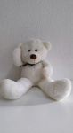 Urso Branco Com Laço - imagem 1