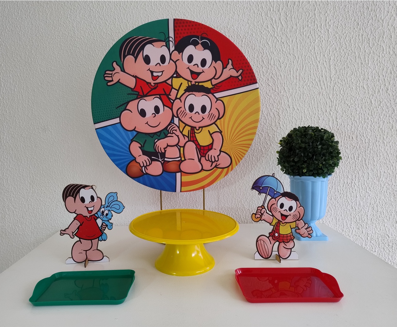 Mini Kit - Festa Na Mesa - Turma da Mônica - Neide Locações pegue e Monte 