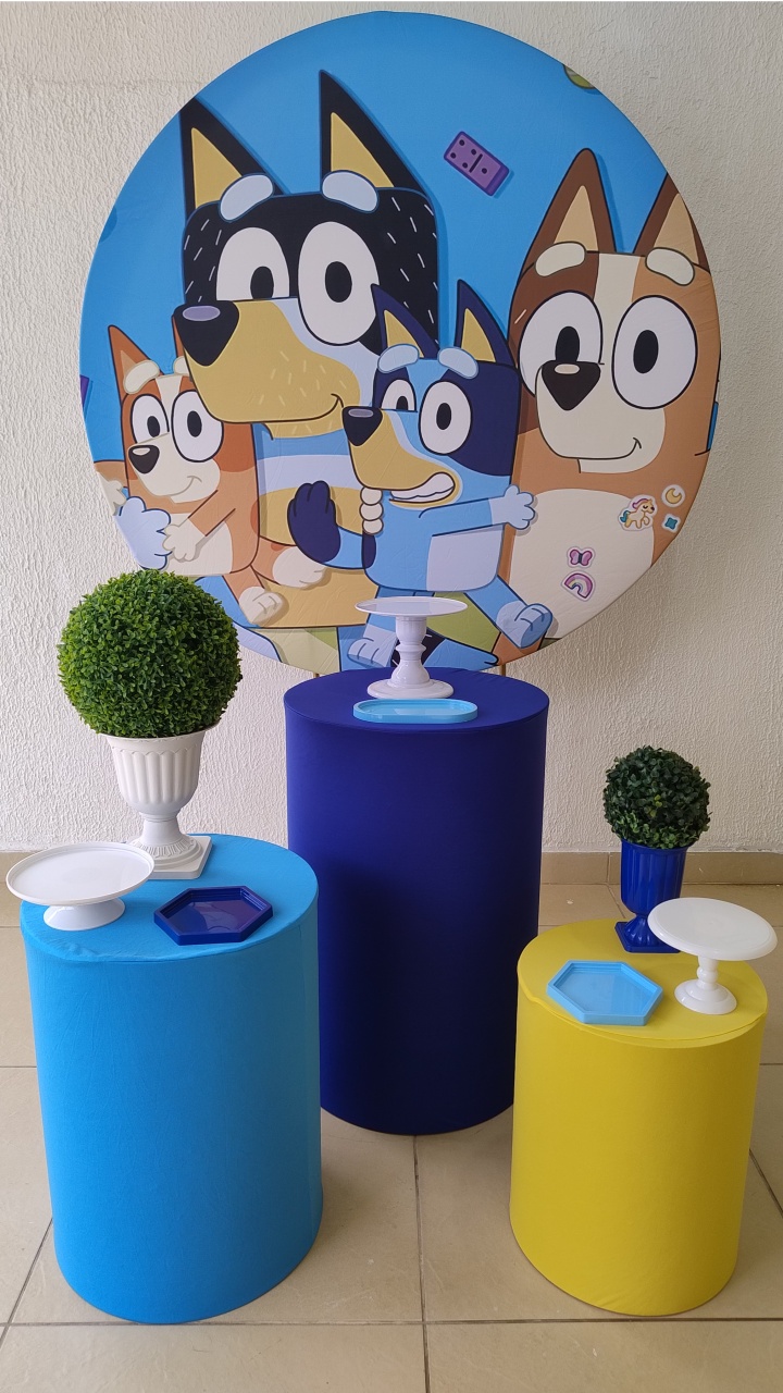 Kit Pegue E Monte Menino Bluey - Tradicional - Neide Locações pegue e Monte 