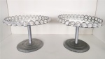 Suporte de Doce Espelhado Em Pedrarias Prata M - imagem 2