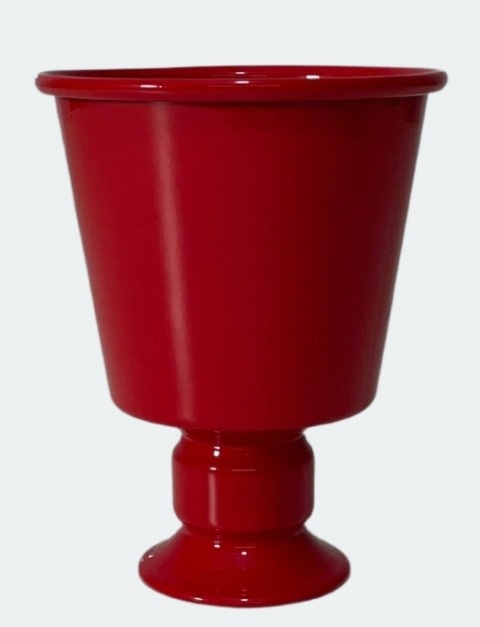 Vaso Delicat Grande Alumínio Vermelho - Neide Locações pegue e Monte 