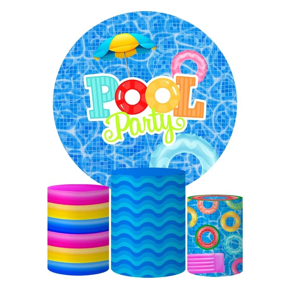 Capa de Painel E Cilindros Pool Party - Neide Locações pegue e Monte 