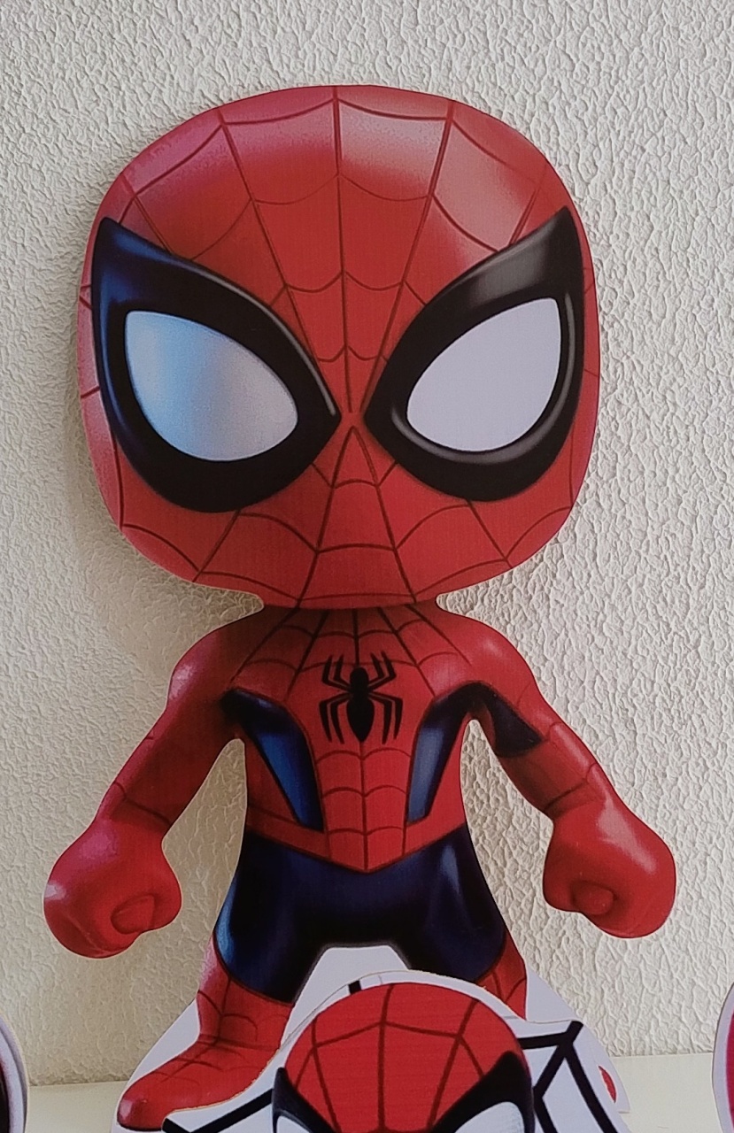 Displays de Chão E de Mesa Homem Aranha Hq Cute Baby - Neide Locações pegue e Monte 