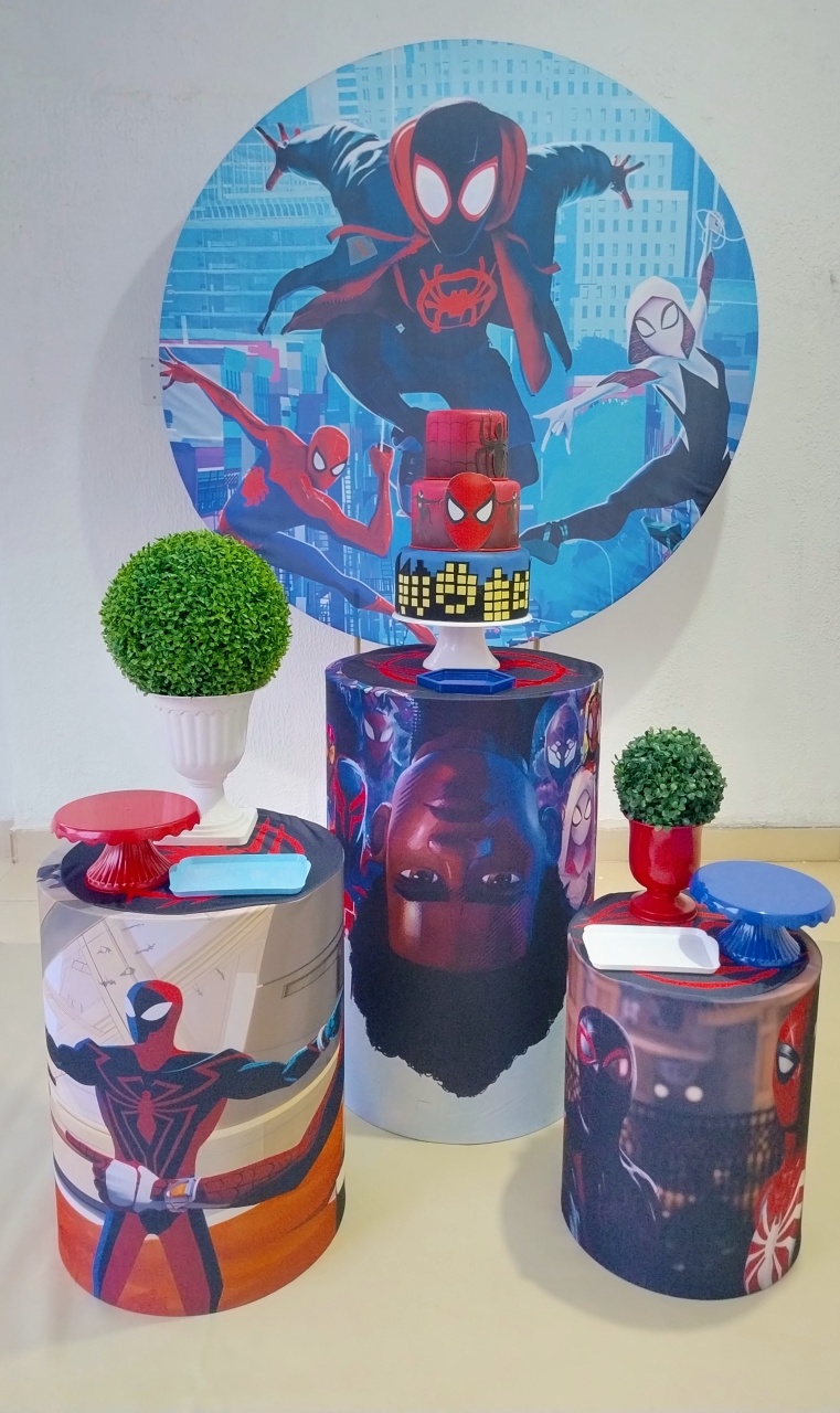 Kit Pegue E Monte - Homem Aranha No Aranhaverso - Miles Morales - Clássico - Neide Locações pegue e Monte 