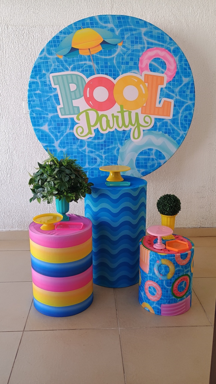 Kit Pegue E Monte - Pool Party (Tradicional) - Neide Locações pegue e Monte 