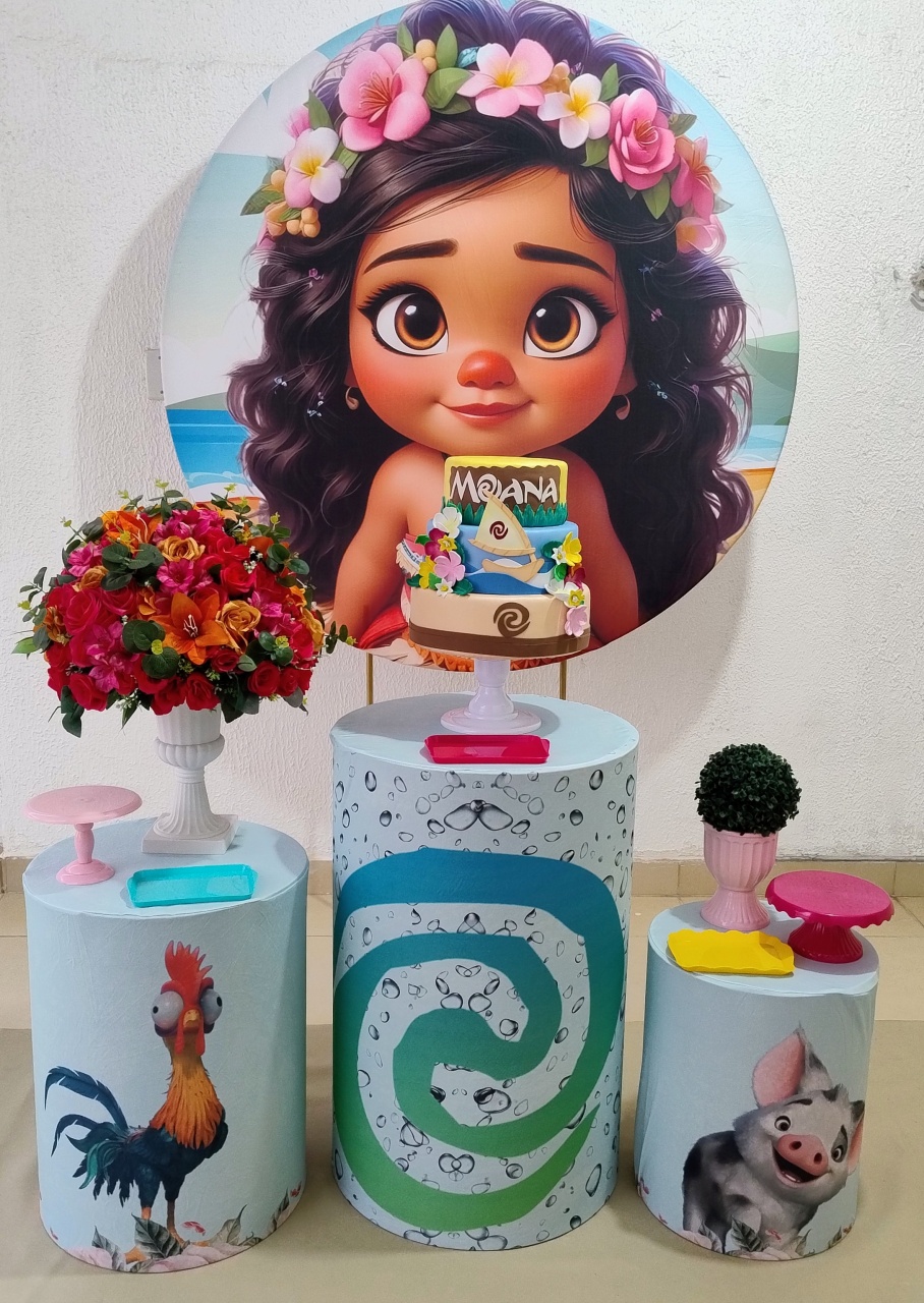 Kit Pegue E Monte Moana Baby Cute - Clássico - Neide Locações pegue e Monte 