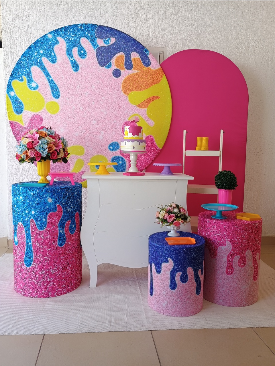 Kit Peque E Monte Slime Slaime - Luxo - Neide Locações pegue e Monte 