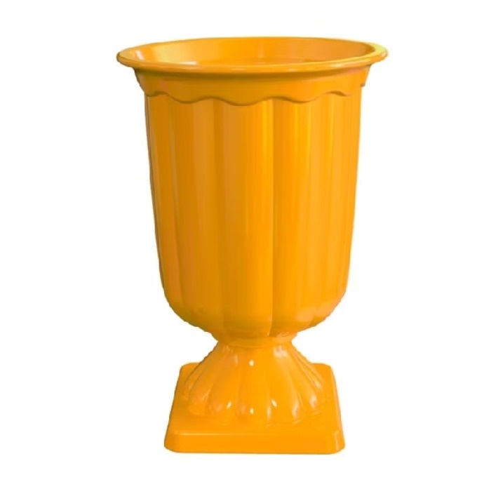 Vaso Romano de Plástico Mostarda - Neide Locações pegue e Monte 