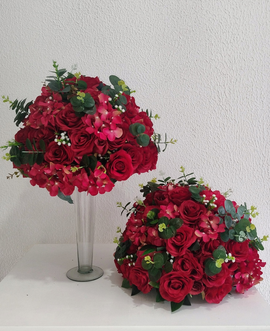 Arranjo Permanente de Flores Artificiais Marsala Tamanho P - Neide Locações pegue e Monte 