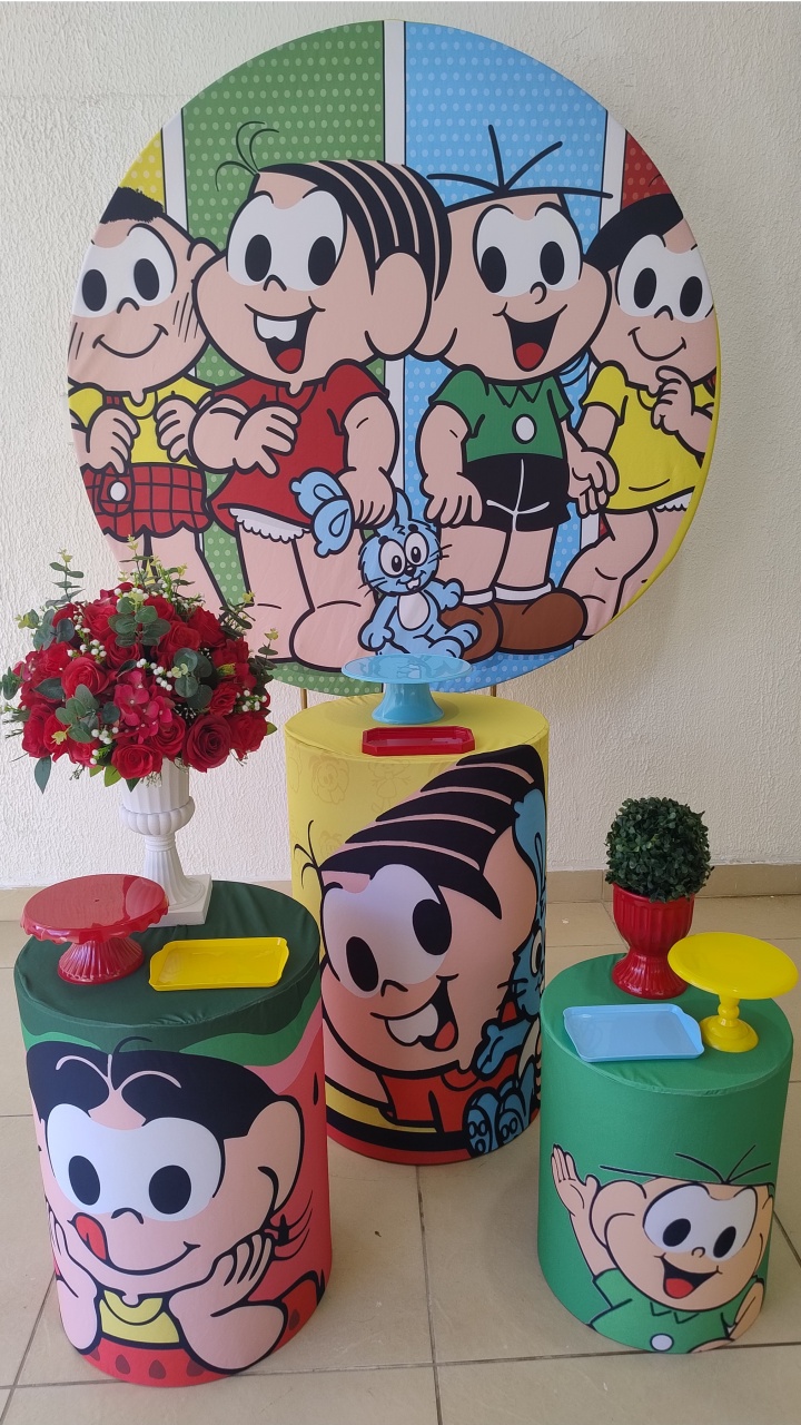 Kit Pegue E Monte Menina Turma da Mônica Anos 90 - Tradicional - Neide Locações pegue e Monte 