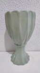 Vaso Decorado Porcelana Cerâmica Eucalipto - imagem 1