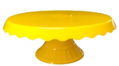 Suporte de Doces Babado Amarelo - Neide Locações pegue e Monte 