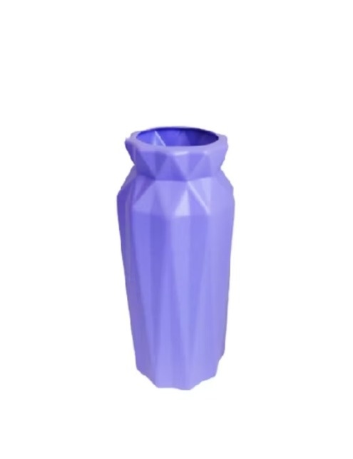 Vaso de Plástico Glam Decoração Lilás - Neide Locações pegue e Monte 