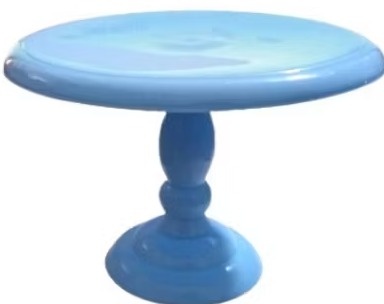 Suporte de Doces Pé Torneado Azul - Neide Locações pegue e Monte 