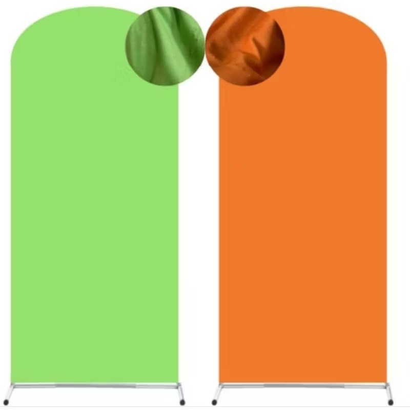 Capa Painel Romano Dupla Face Laranja E Verde Oliva - Neide Locações pegue e Monte 