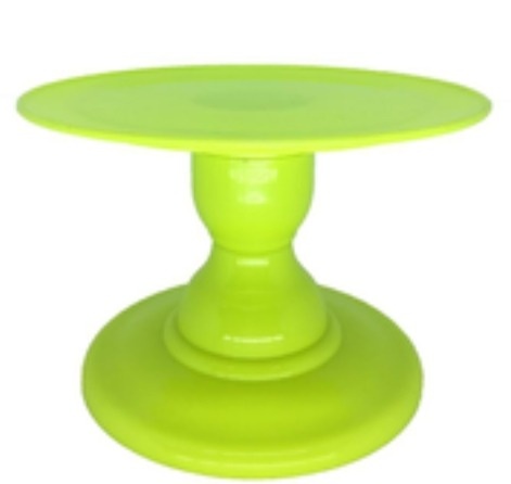 Boleira Pé Torneado Verde Neon - Neide Locações pegue e Monte 