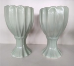 Vaso Decorado Porcelana Verde Claro - imagem 2