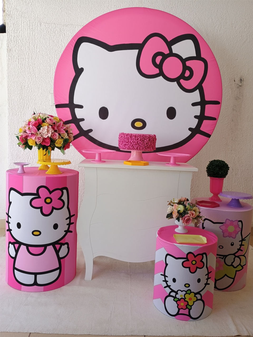 Kit Pegue E Monte Hello Kitty - Premium - Neide Locações pegue e Monte 
