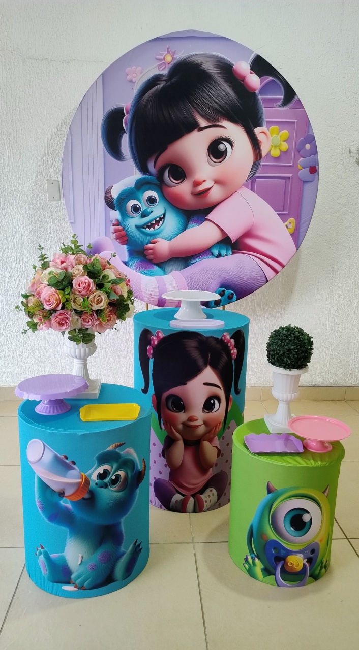 Kit Pegue E Monte Monstros S A Cute Baby - Tradicional - Neide Locações pegue e Monte 