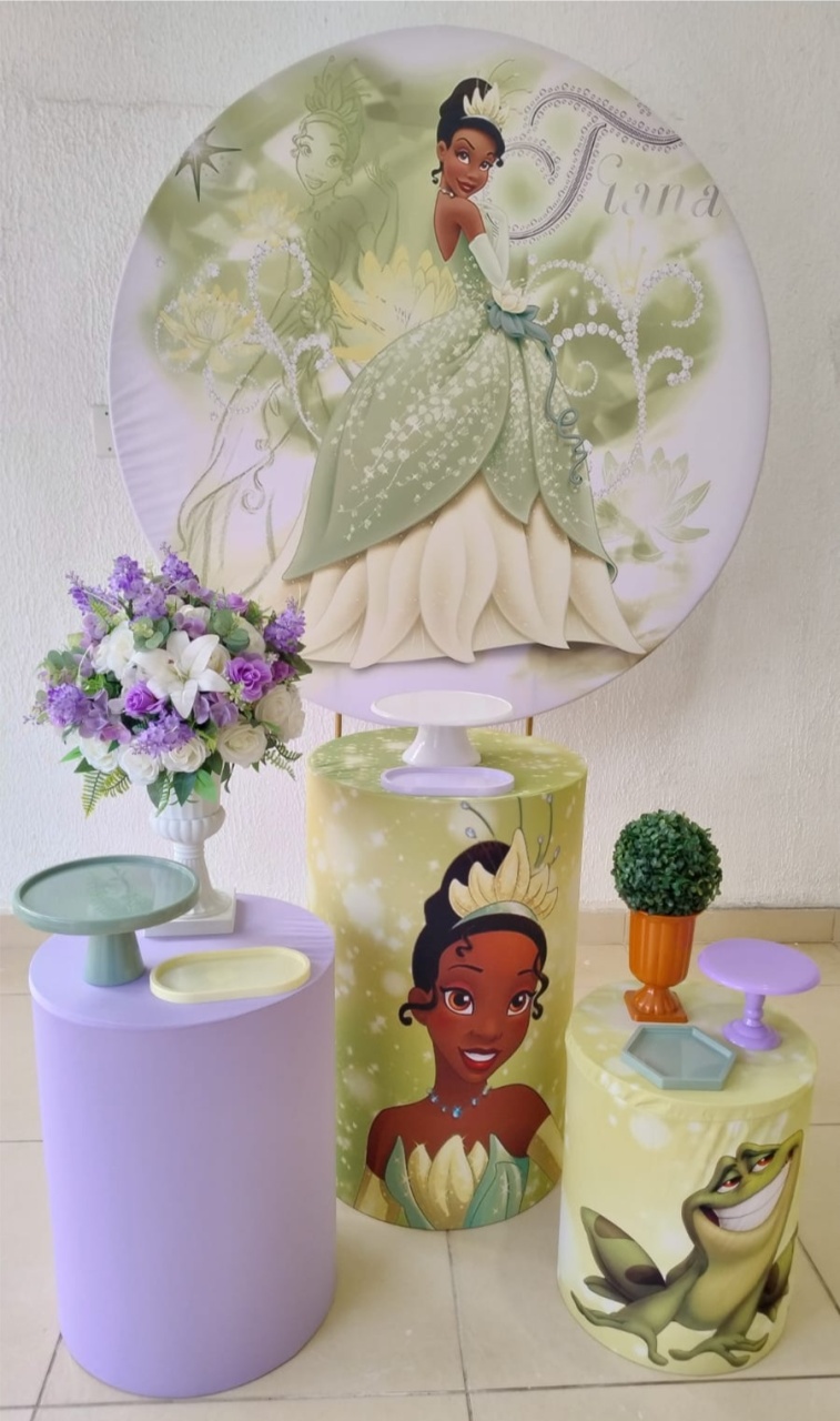 Kit Pegue E Monte Tiana A Princesa E O Sapo - Tradicional - Neide Locações pegue e Monte 