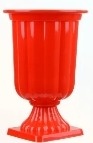 Vaso Romano Vermelho  - Neide Locações pegue e Monte 