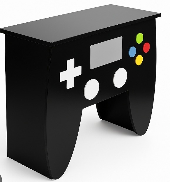 Mesa Pegue E Monte de Madeira Controle de Vídeo Game Desmontável - Neide Locações pegue e Monte 