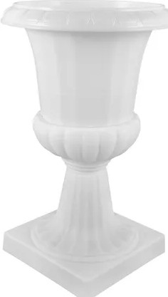 Vaso Estilo Romano Branco M - Neide Locações pegue e Monte 