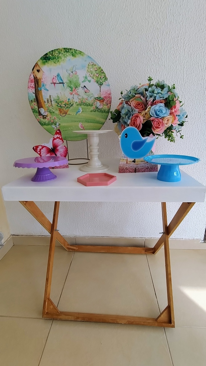 Mini Kit - Festa Na Mesa - Jardim Encantado - Neide Locações pegue e Monte 