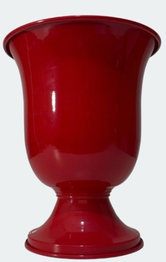 Vaso Médio Alumínio Vermelho - Neide Locações pegue e Monte 