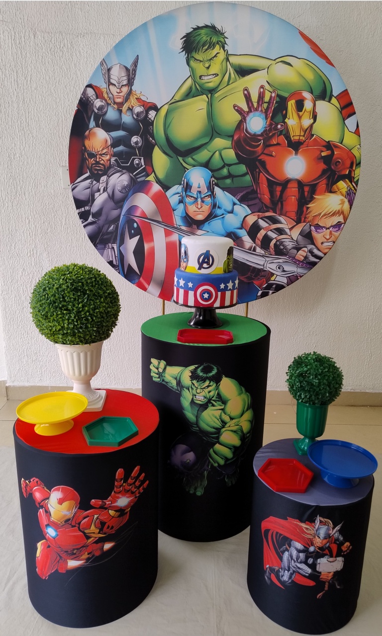 Kit Pegue E Monte Os Vingadores - Clássico - Neide Locações pegue e Monte 