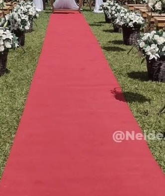 Tapete Cerimônia Vermelho - Neide Locações pegue e Monte 