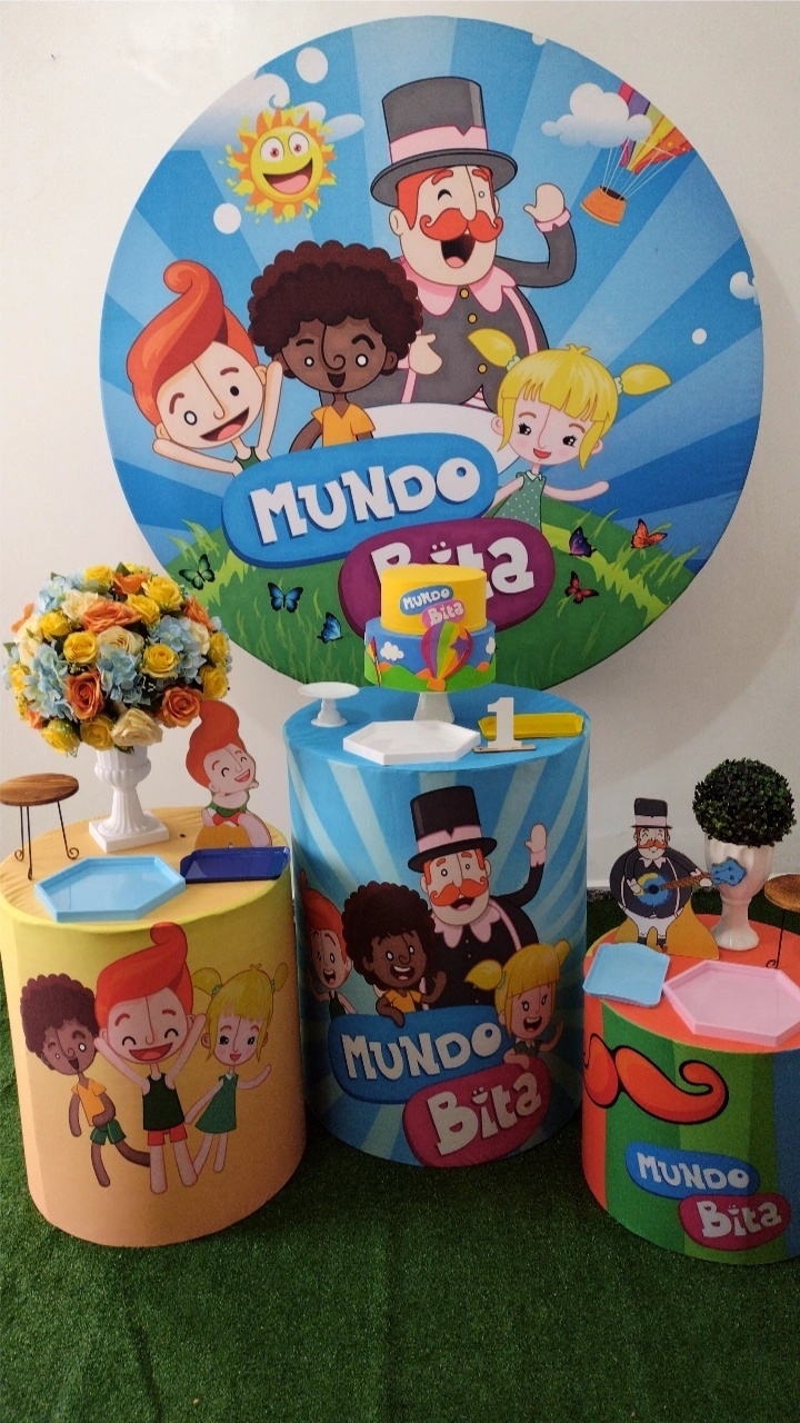 Kit Pegue E Monte Mundo Bita Com Display - Clássico - Neide Locações pegue e Monte 