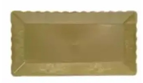 Bandeja Retangular 30X15 Dourada - Neide Locações pegue e Monte 