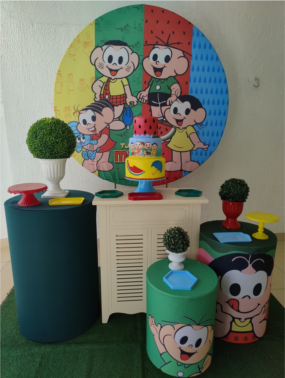Kit Pegue E Monte Menino Turma da Mônica Anos 90 Com Display - Premium - Neide Locações pegue e Monte 