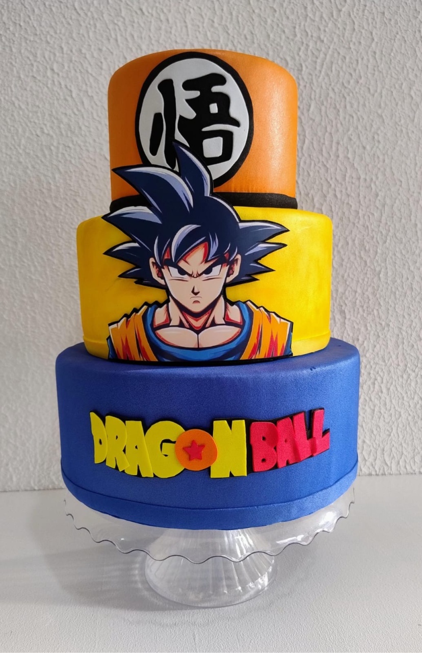 Bolo Cenográfico Dragon Ball - Neide Locações pegue e Monte 