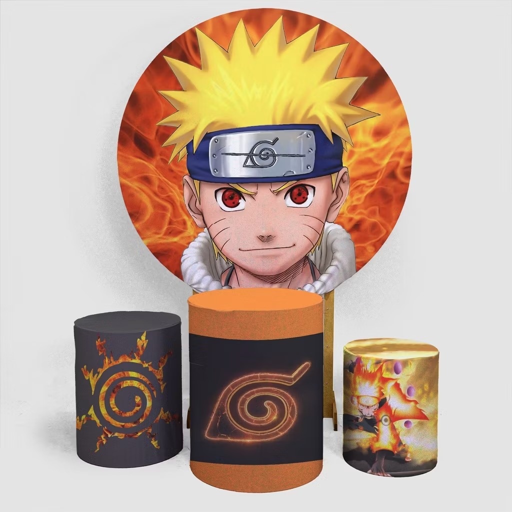 Capa de Painel E Cilindros Naruto - Neide Locações pegue e Monte 