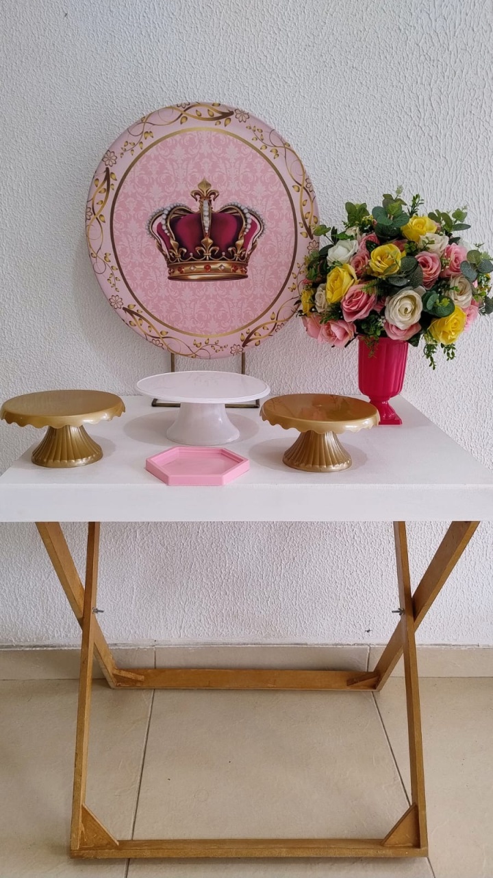 Mini Kit - Festa Na Mesa - Realeza - Neide Locações pegue e Monte 