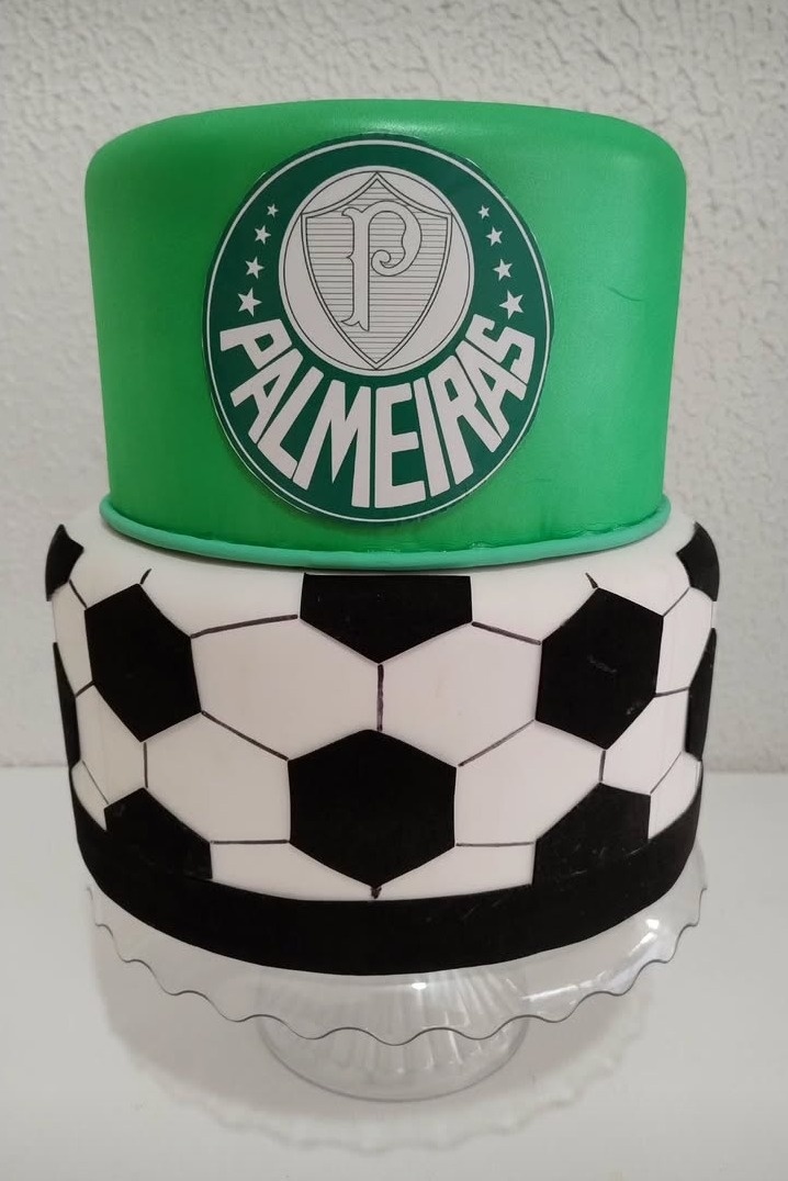 Bolo Cenográfico Palmeiras  - Neide Locações pegue e Monte 