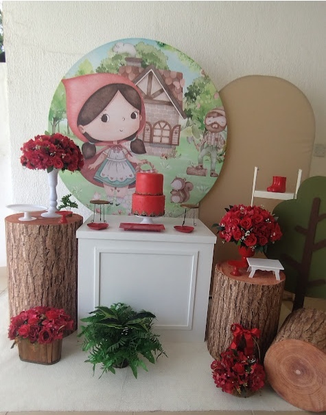 Kit Pegue E Monte Chapéuzinho Vermelho - Luxo - Neide Locações pegue e Monte 