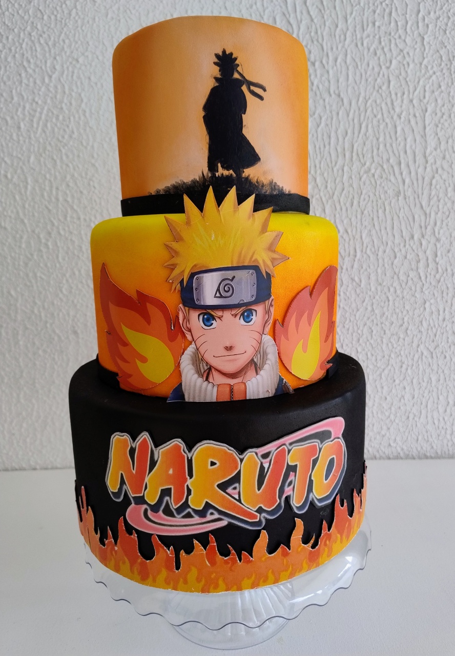 Bolo Cenográfico Naruto - Neide Locações pegue e Monte 