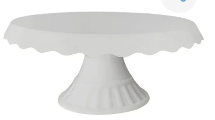 Suporte de Doces Babado Branco - Neide Locações pegue e Monte 