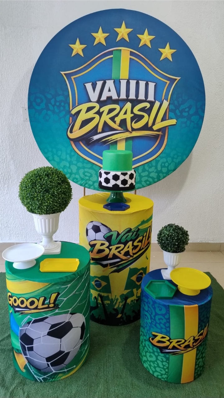Kit Pegue E Monte Vai Brasil - Clássico - Neide Locações pegue e Monte 