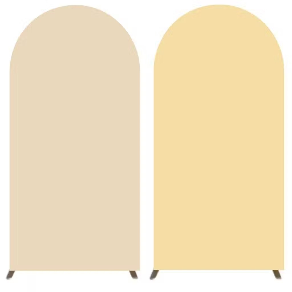 Capa Painel Romano Dupla Face Bege E Amarelo - Neide Locações pegue e Monte 