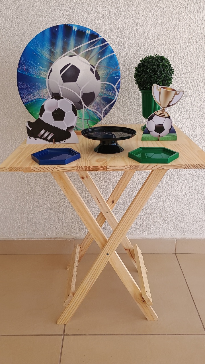 Mini Kit - Festa Na Mesa - Futebol - Neide Locações pegue e Monte 