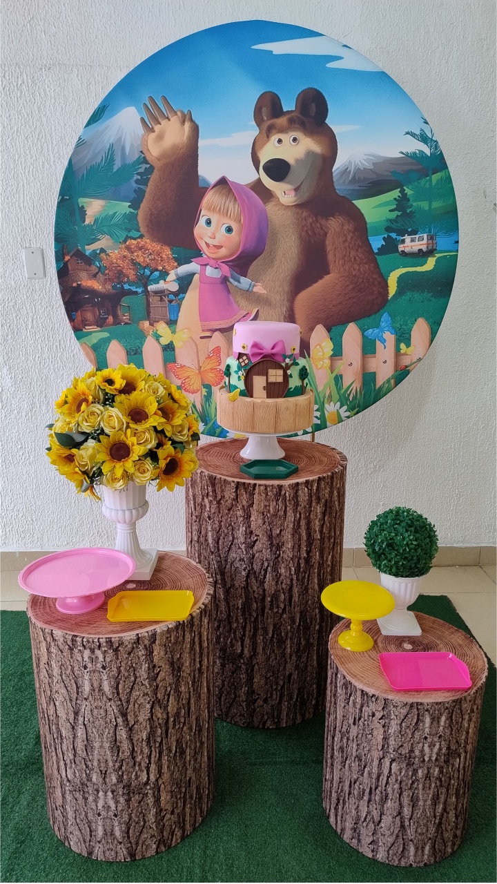 Kit Pegue E Monte Masha E O Urso - Clássico - Neide Locações pegue e Monte 